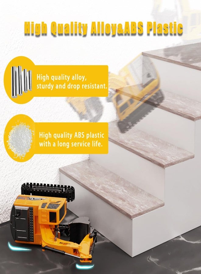 Ruutcasy Remote Control Excavator,Toy Digger Remote Control Digger Excavator Toys,Engineering Sand Digger Construction Vehicle Toy RC Excavator Toy Cars for Kids - Image 3